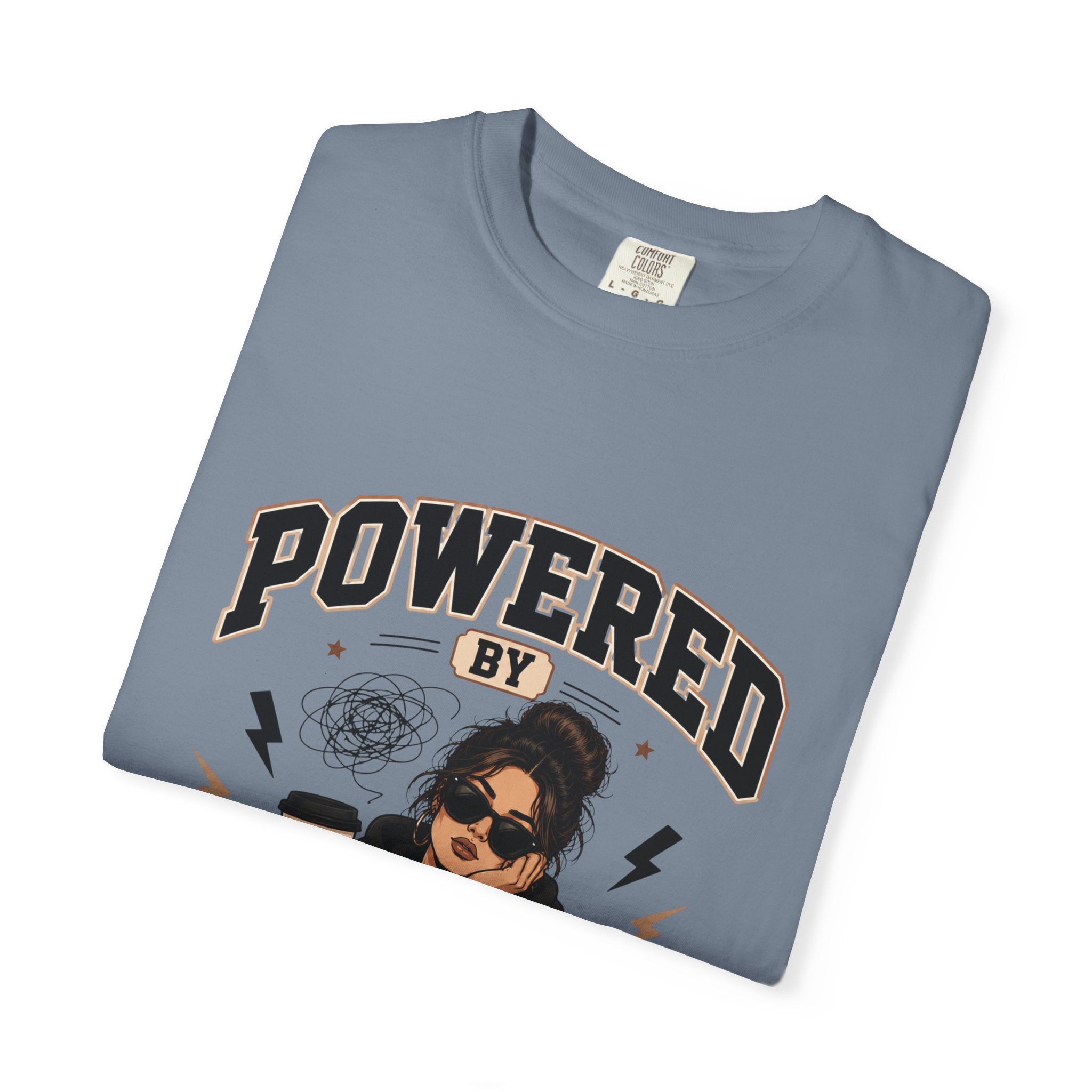 Powered by Anxiety T-Shirt — Introvert Humor Tee