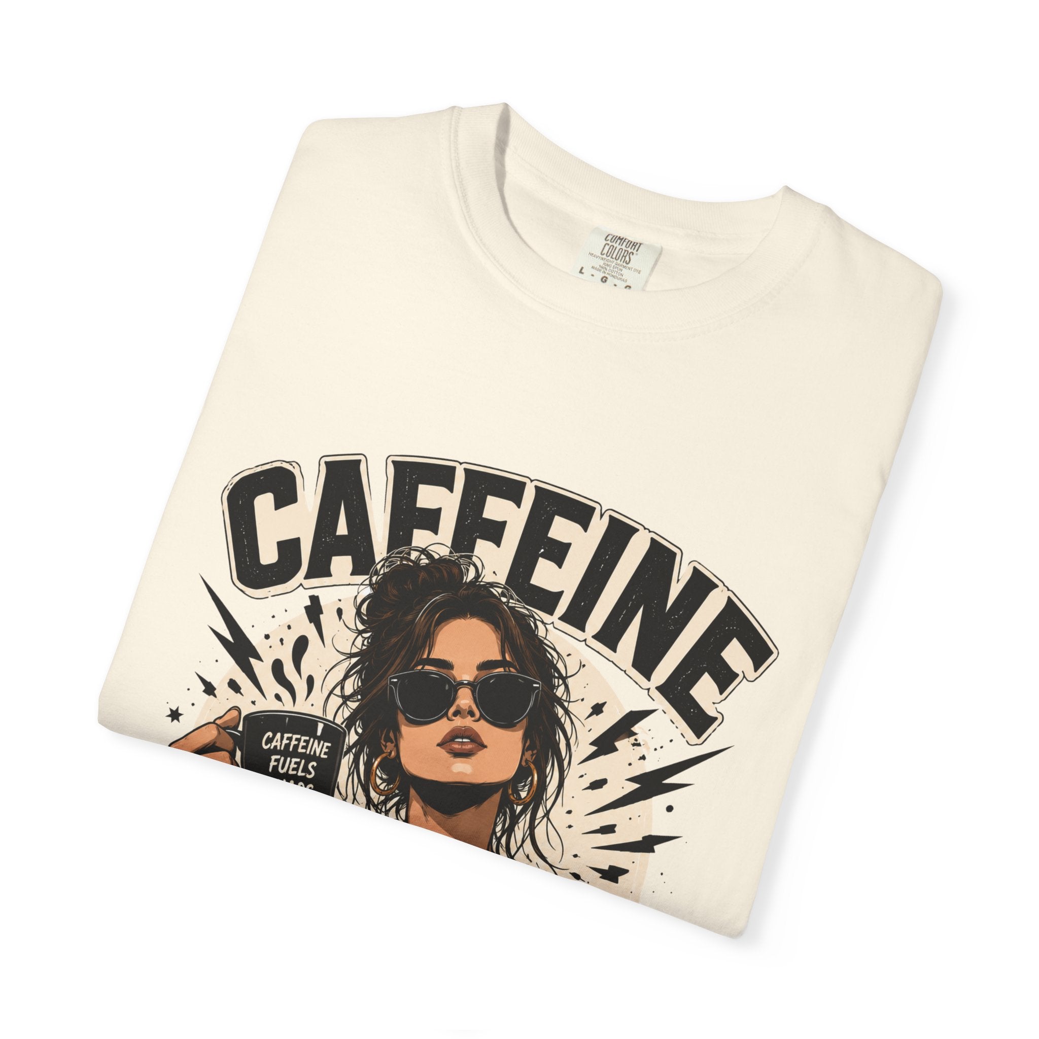 Caffeine & Chaos Tee — Graphic Coffee Lover T-Shirt