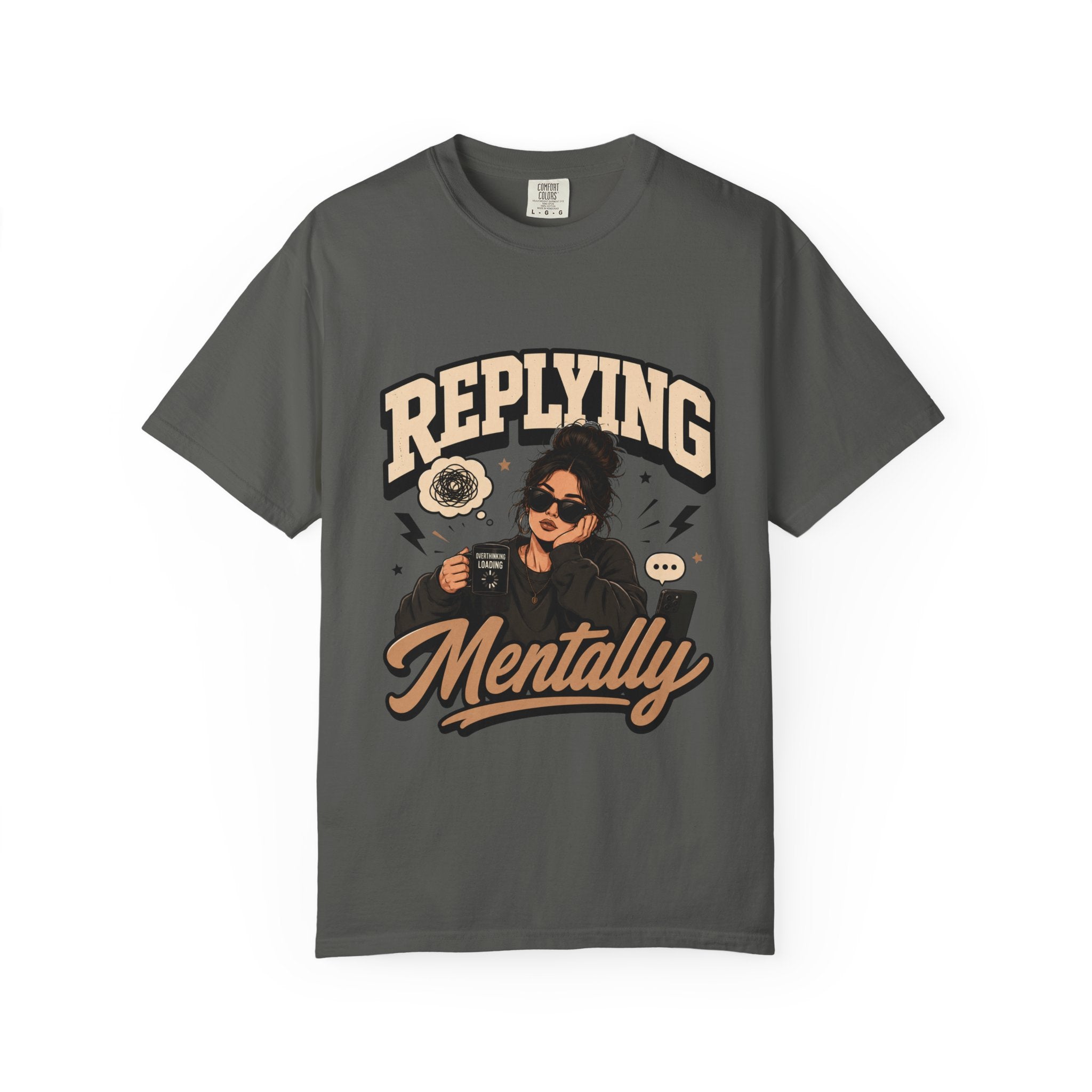 Replying Mentally T-Shirt — Introvert Humor Graphic Tee