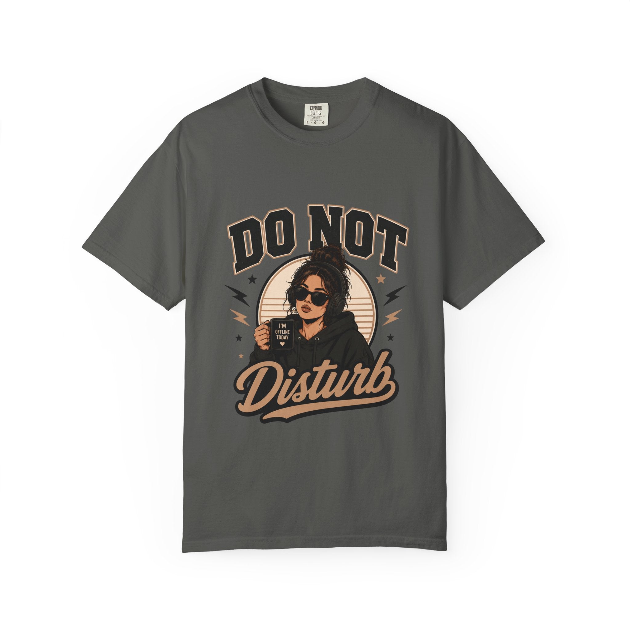 Do Not Disturb Graphic T-Shirt — Retro Chill Coffee Tee