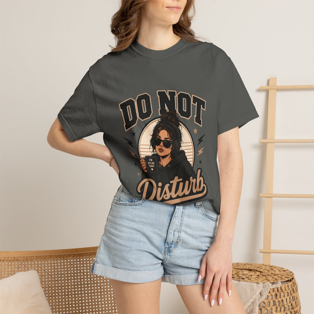 Do Not Disturb Graphic T-Shirt — Retro Chill Coffee Tee
