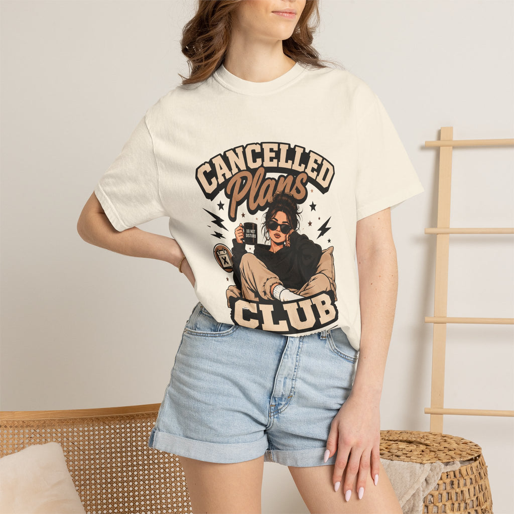 Cancelled Plans Club T-Shirt — Cozy Introvert Graphic Tee