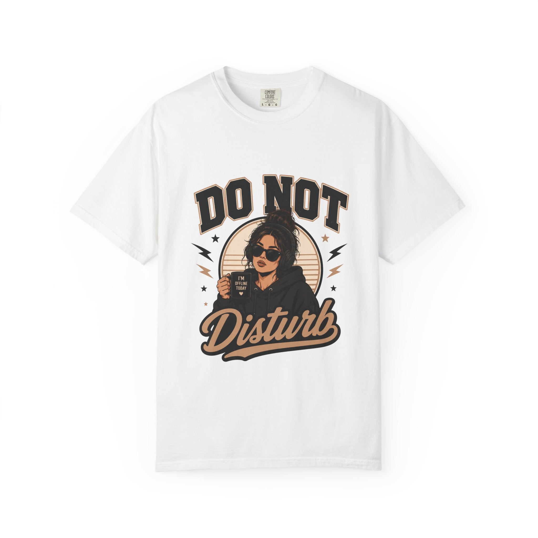 Do Not Disturb Graphic T-Shirt — Retro Chill Coffee Tee
