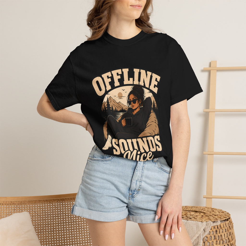Offline Sounds Nice T-Shirt — Cozy Outdoor Graphic Tee