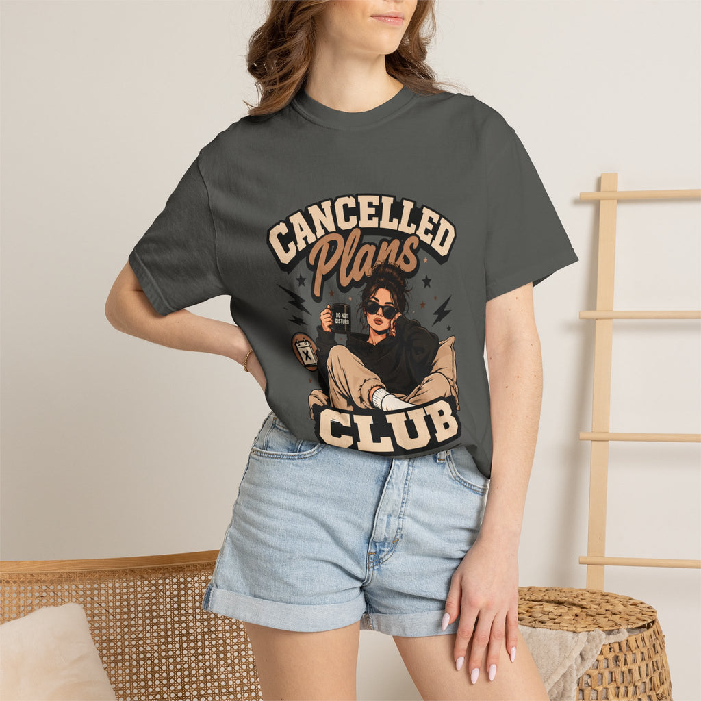 Cancelled Plans Club T-Shirt — Cozy Introvert Graphic Tee