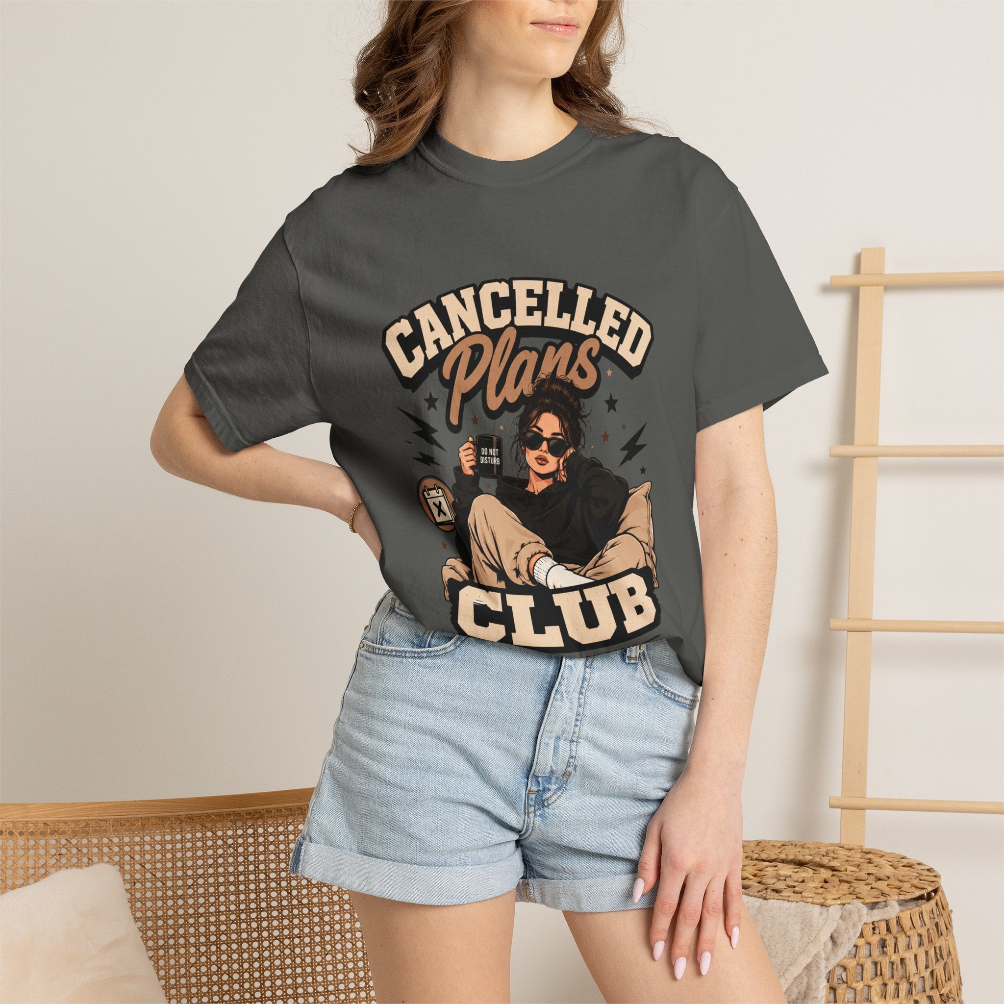 Cancelled Plans Club T-Shirt — Cozy Introvert Graphic Tee