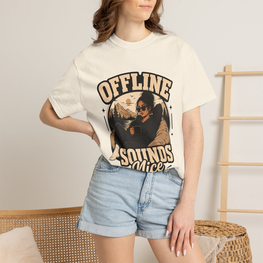 Offline Sounds Nice T-Shirt — Cozy Outdoor Graphic Tee