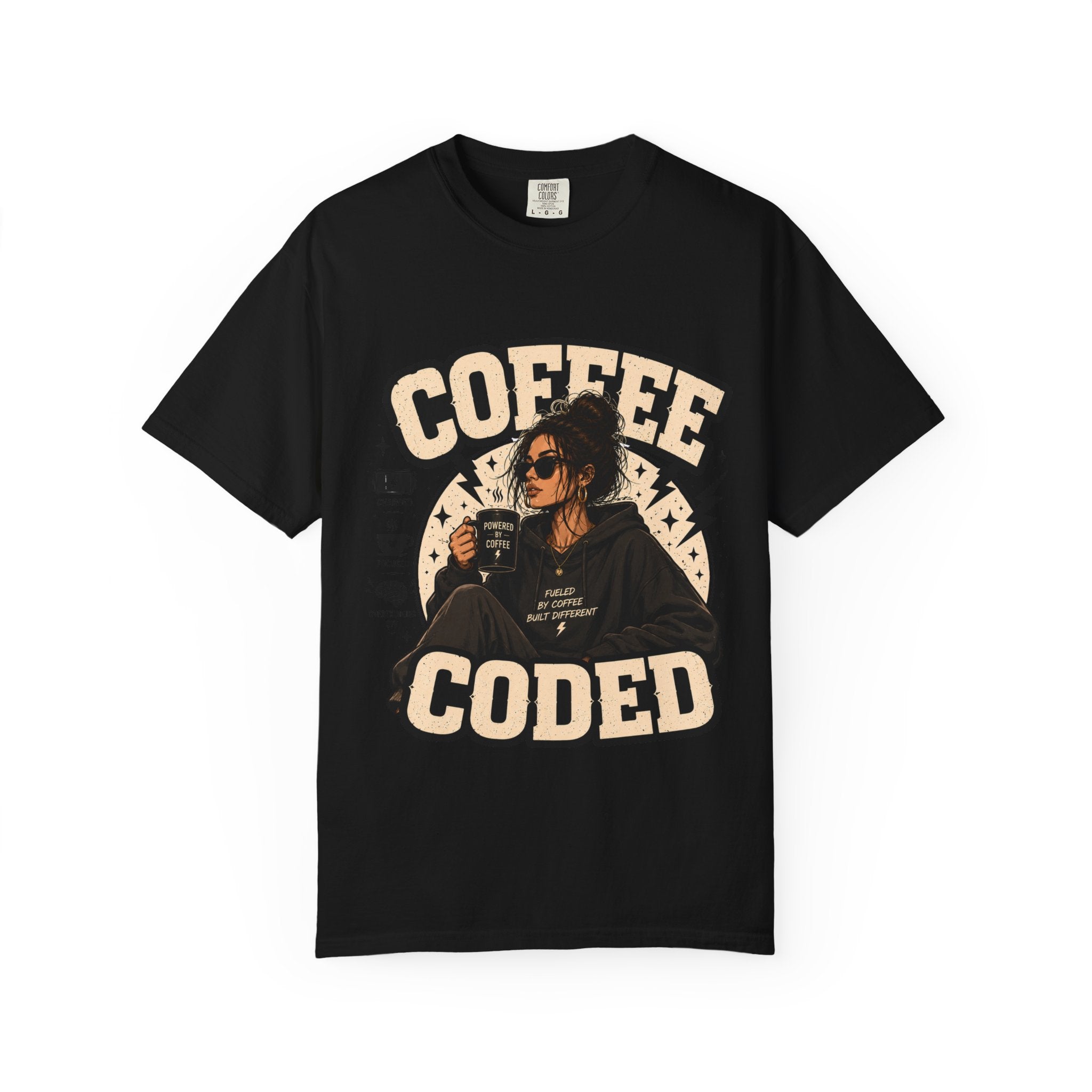 Coffee Coded T-Shirt — Retro Programmer Coffee Tee for Developers