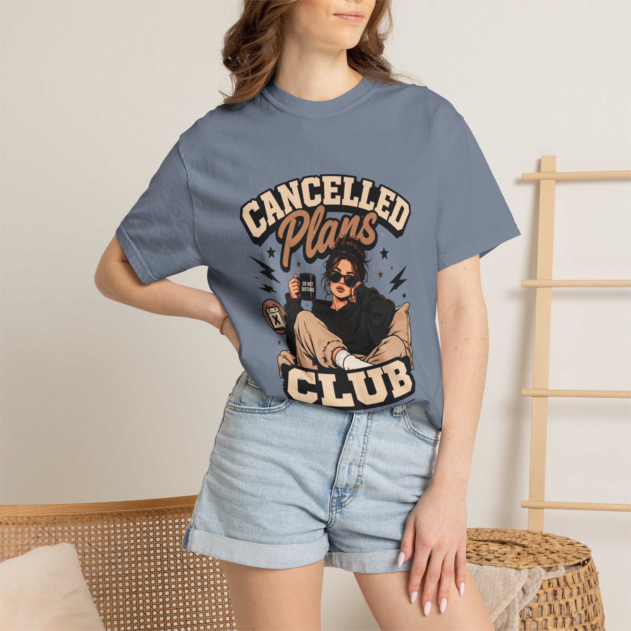 Cancelled Plans Club T-Shirt — Cozy Introvert Graphic Tee