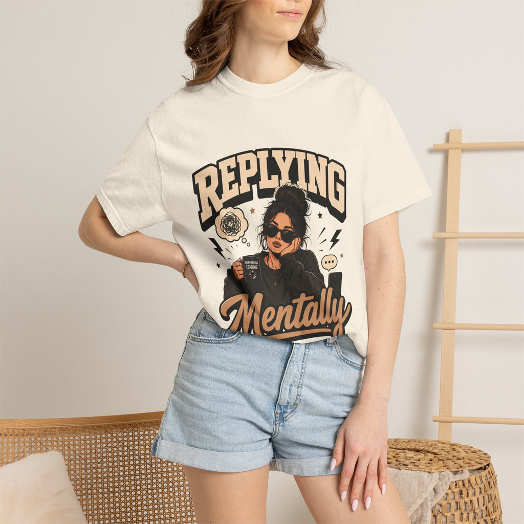 Replying Mentally T-Shirt — Introvert Humor Graphic Tee