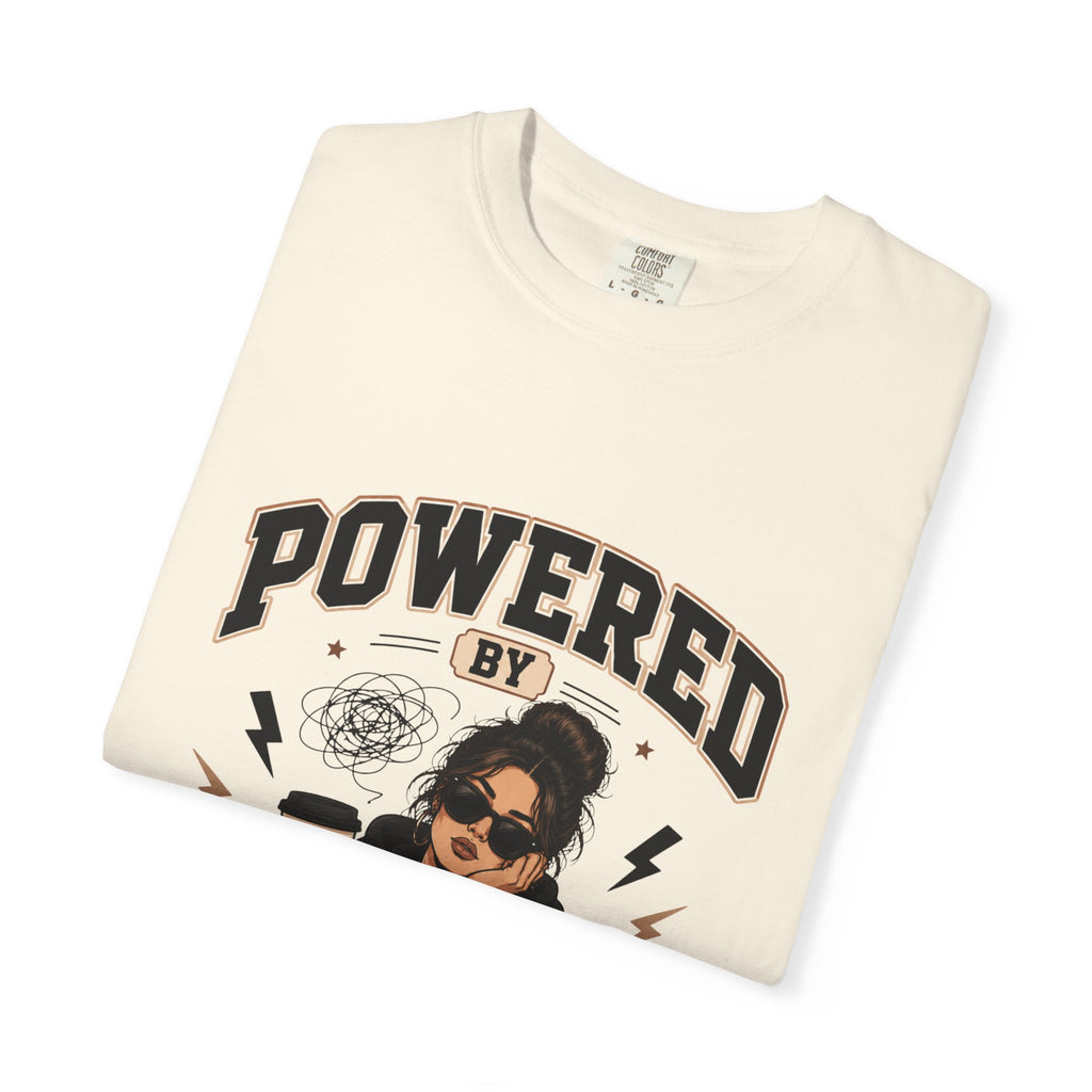 Powered by Anxiety T-Shirt — Introvert Humor Tee