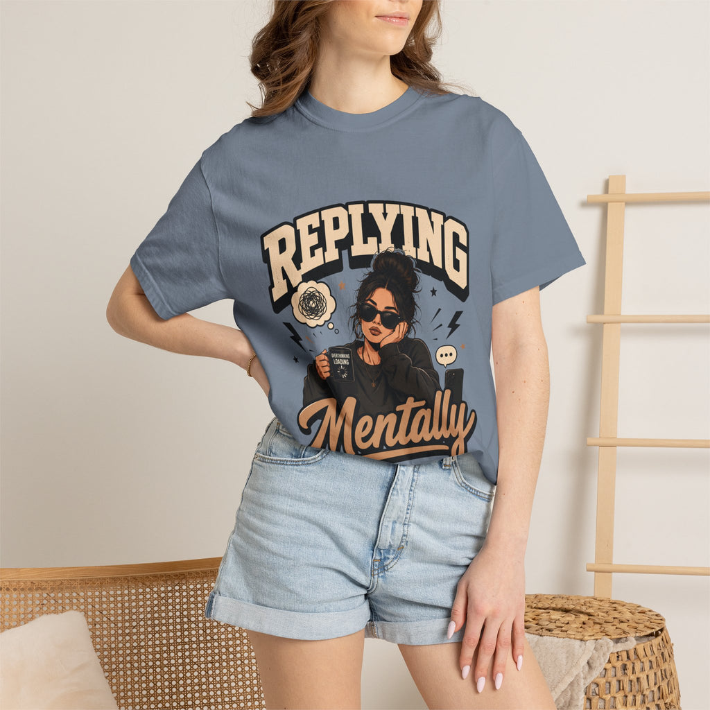 Replying Mentally T-Shirt — Introvert Humor Graphic Tee