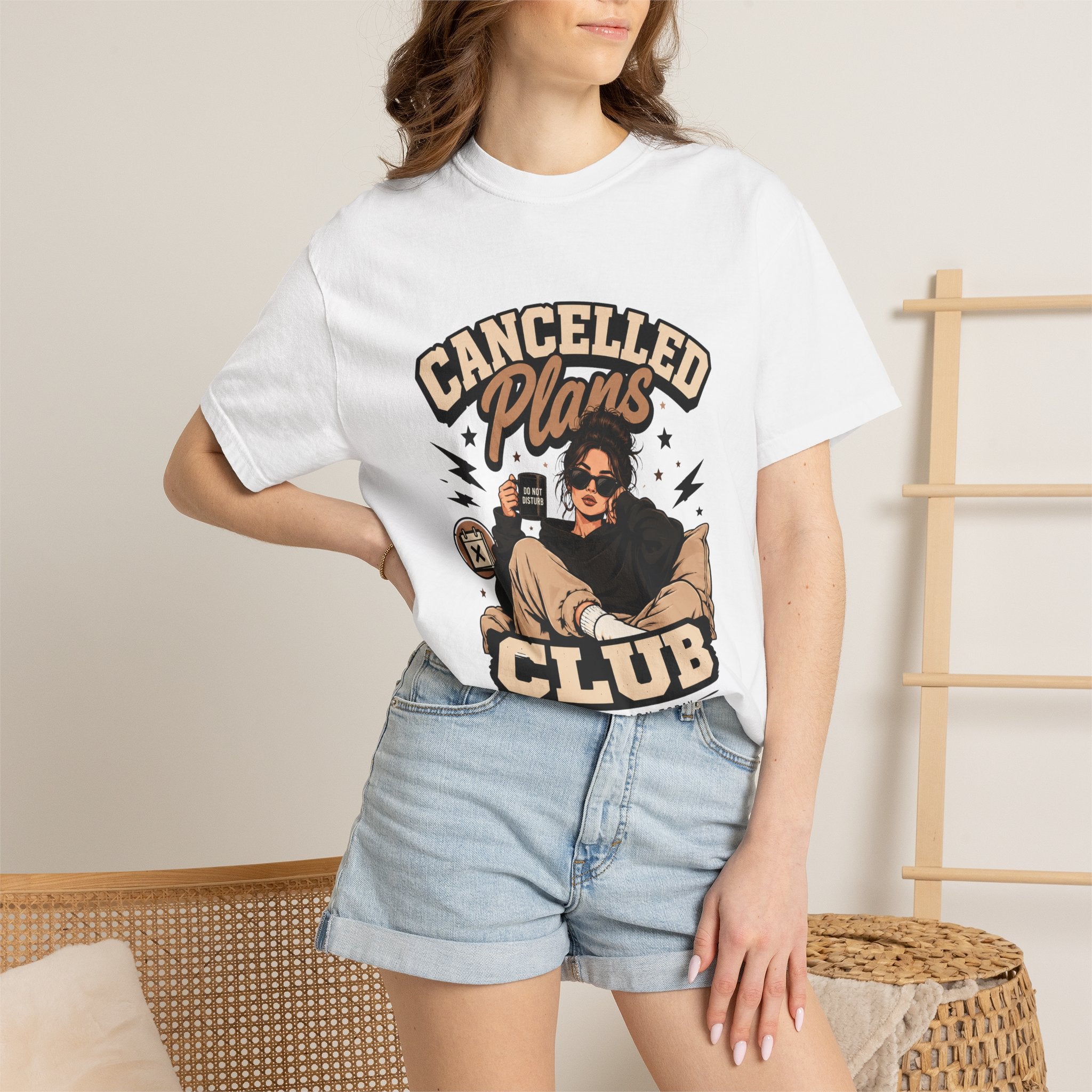 Cancelled Plans Club T-Shirt — Cozy Introvert Graphic Tee